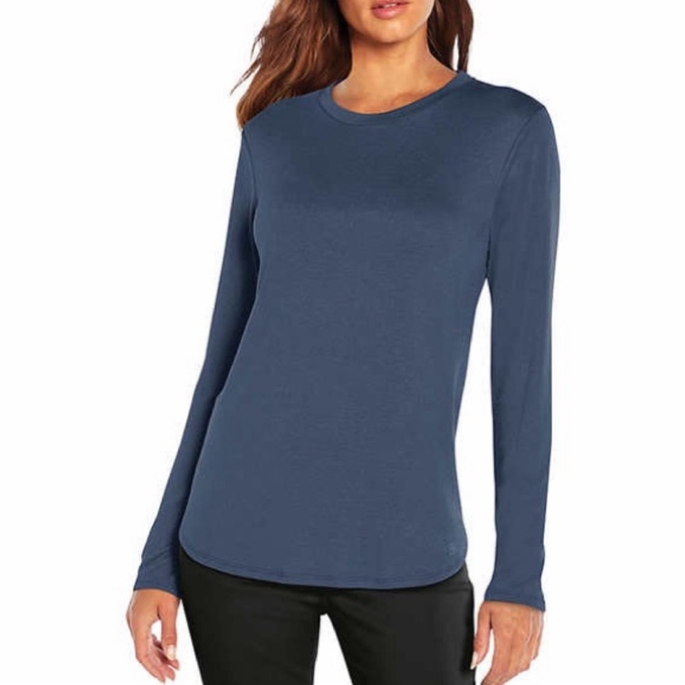 Banana Republic Luxespun Blue Long-Sleeve T-Shirt Size XS